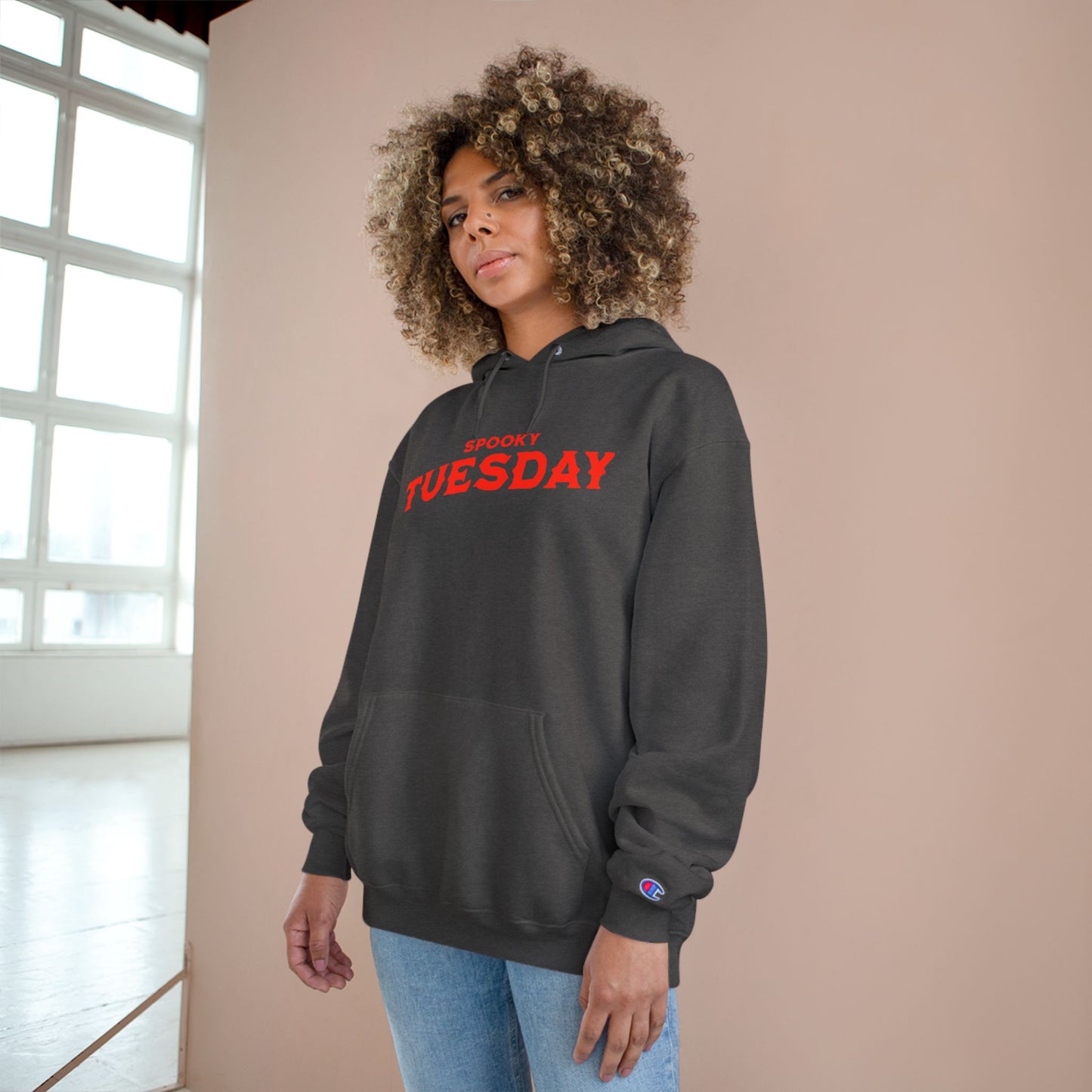 Spooky Tuesday Hoodie, Halloween Sweatshirt, Cozy Fall Fashion, Unisex Pullover, Perfect for October Celebrations, Gift for Horror Fans