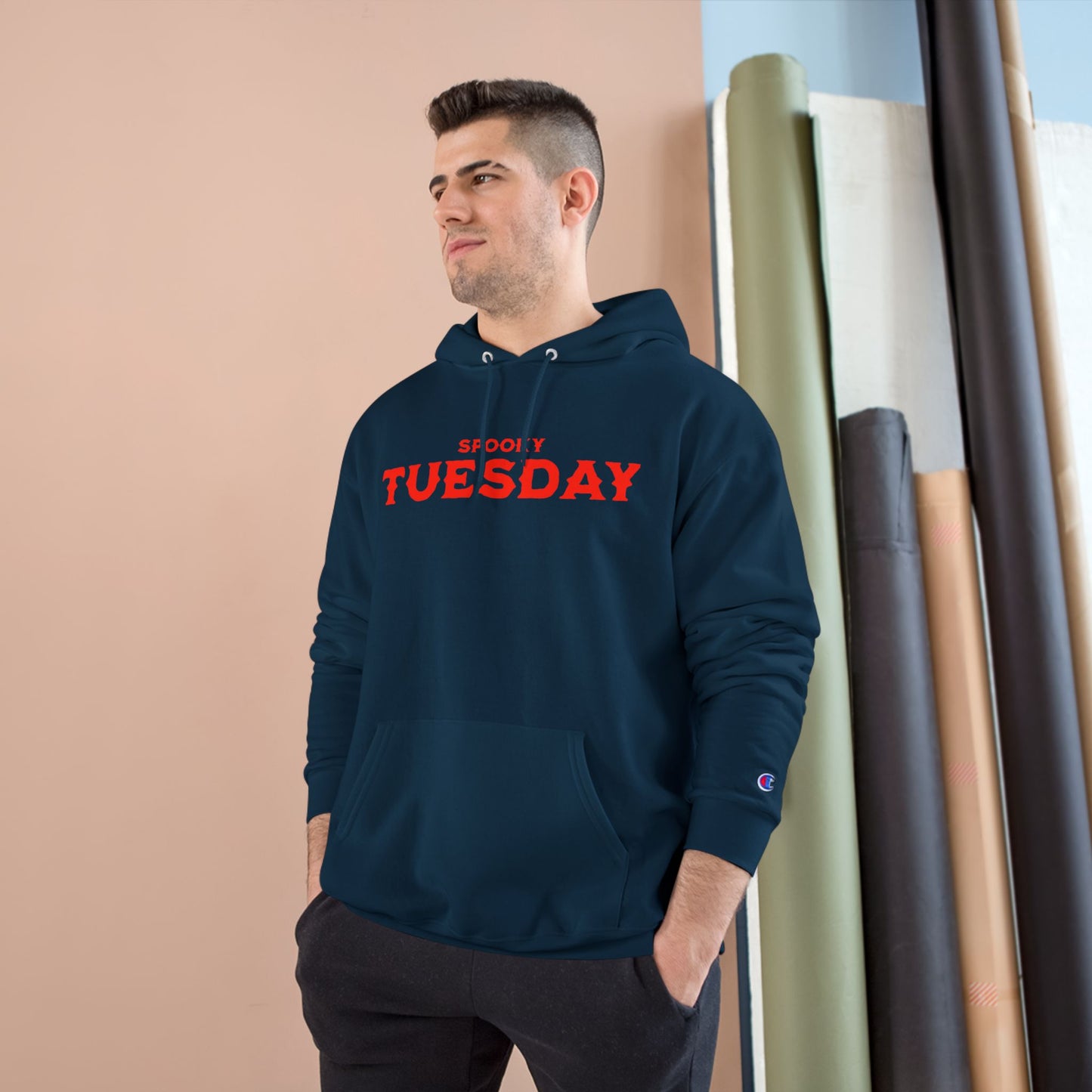 Spooky Tuesday Hoodie, Halloween Sweatshirt, Cozy Fall Fashion, Unisex Pullover, Perfect for October Celebrations, Gift for Horror Fans