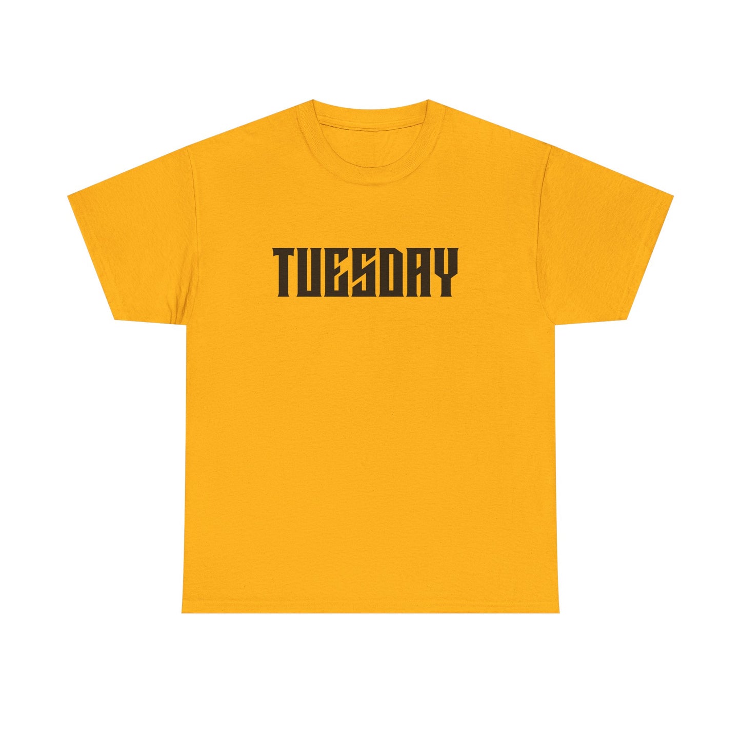 Graphic Tee with 'Tuesday' Print, Casual Wear, Streetwear, Gift for Students, Unisex Top, Everyday Fashion, Weekend Style