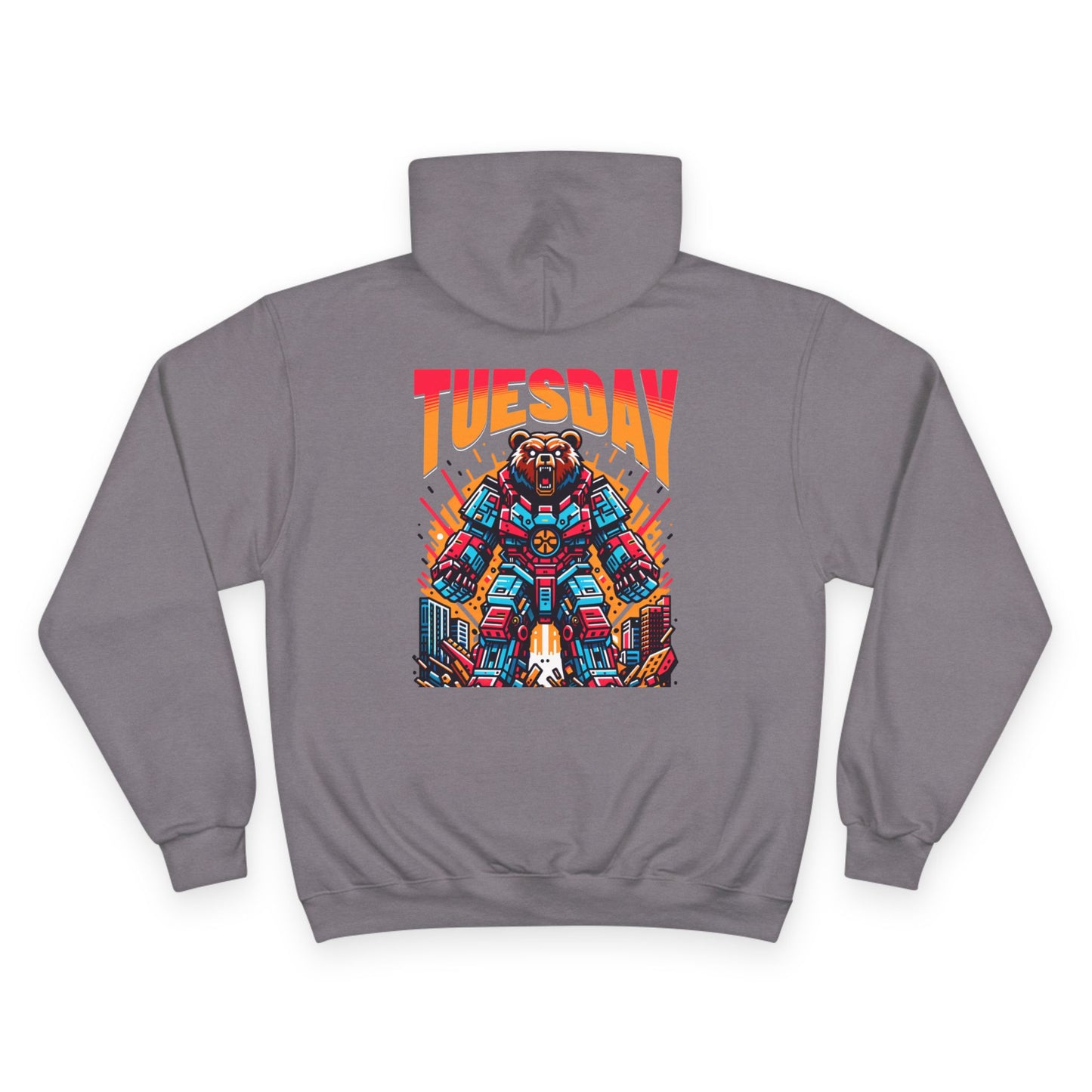 Stylish Tuesday Champion Hoodie, Graphic Hoodie, Casual Wear, Gift for Him, Unique Sweatshirt, Everyday Comfort