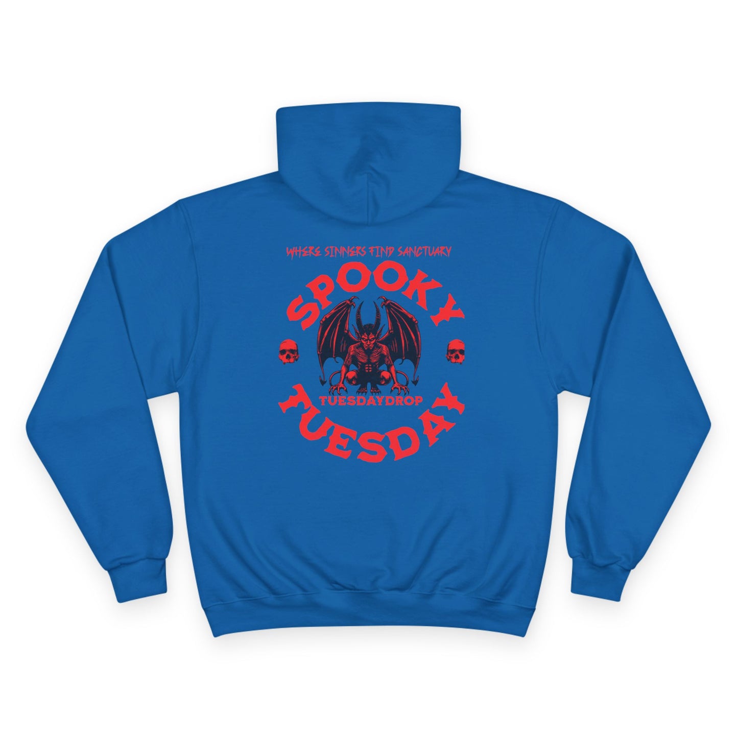 Spooky Tuesday Hoodie, Halloween Sweatshirt, Cozy Fall Fashion, Unisex Pullover, Perfect for October Celebrations, Gift for Horror Fans