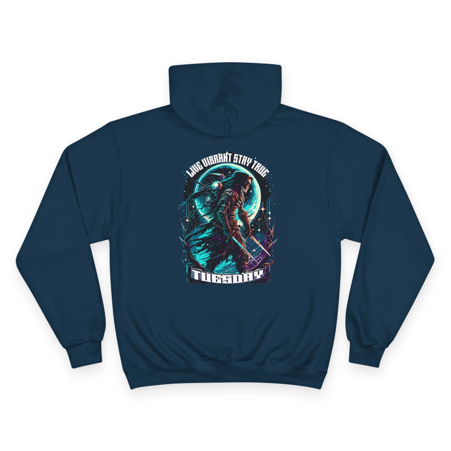 Champion Hoodie - Trendy Graphic Sweatshirt for Casual Wear, Perfect for Tuesdays, Gifts, Streetwear, Cozy Style