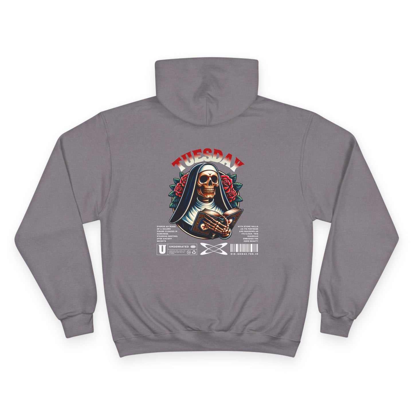 Tuesday Champion Hoodie - Trendy Graphic Sweatshirt, Gift for Her, Cozy Streetwear, Unique Casual Wear, Daily Wear Sweatshirt
