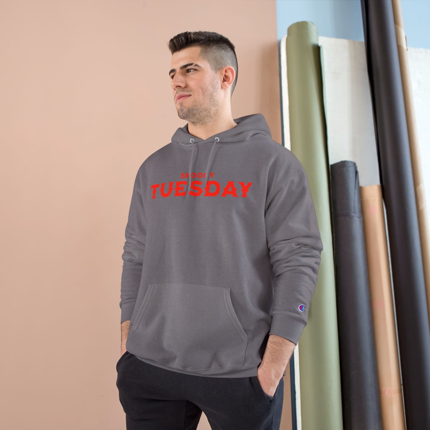 Spooky Tuesday Hoodie, Halloween Sweatshirt, Cozy Fall Fashion, Unisex Pullover, Perfect for October Celebrations, Gift for Horror Fans