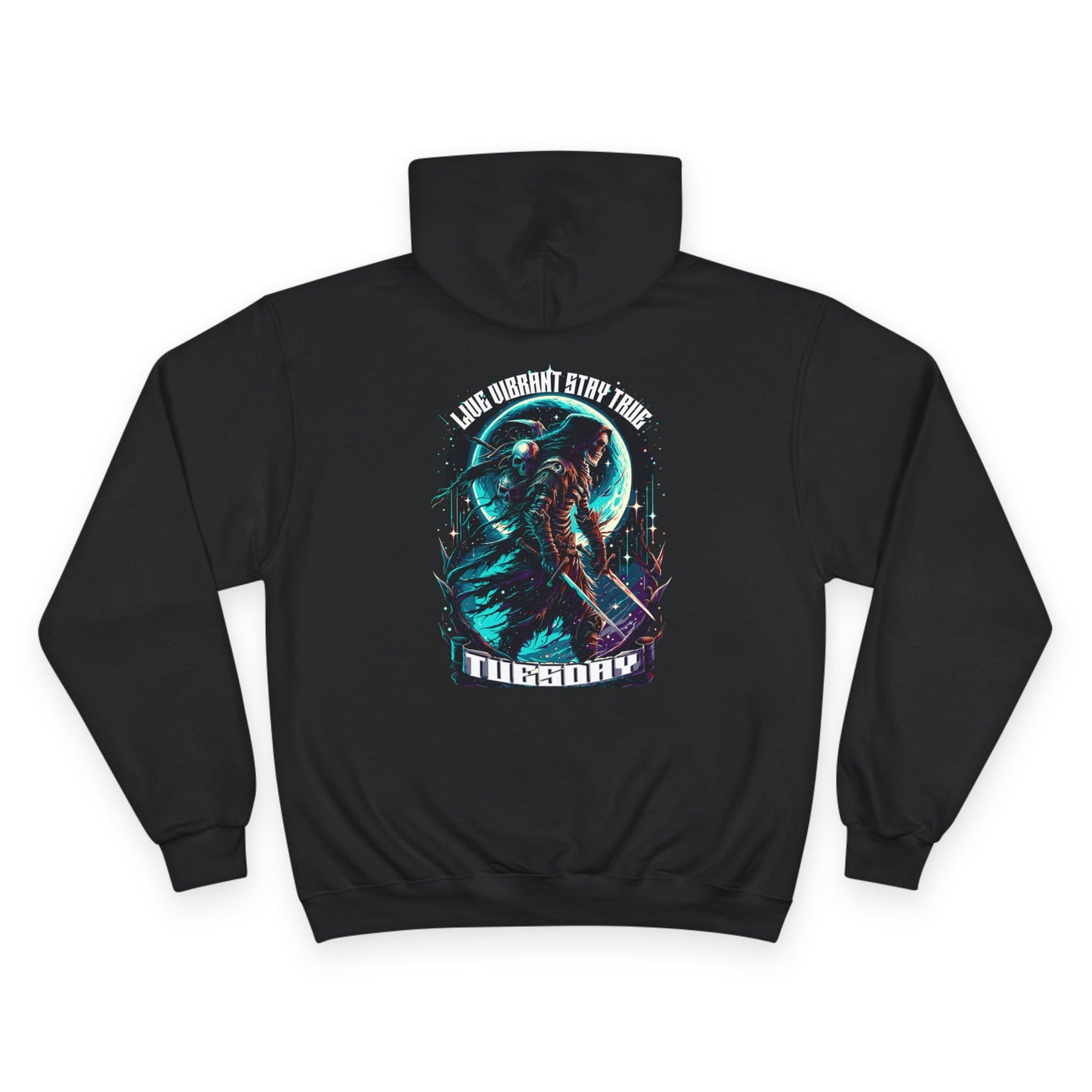 Champion Hoodie - Trendy Graphic Sweatshirt for Casual Wear, Perfect for Tuesdays, Gifts, Streetwear, Cozy Style