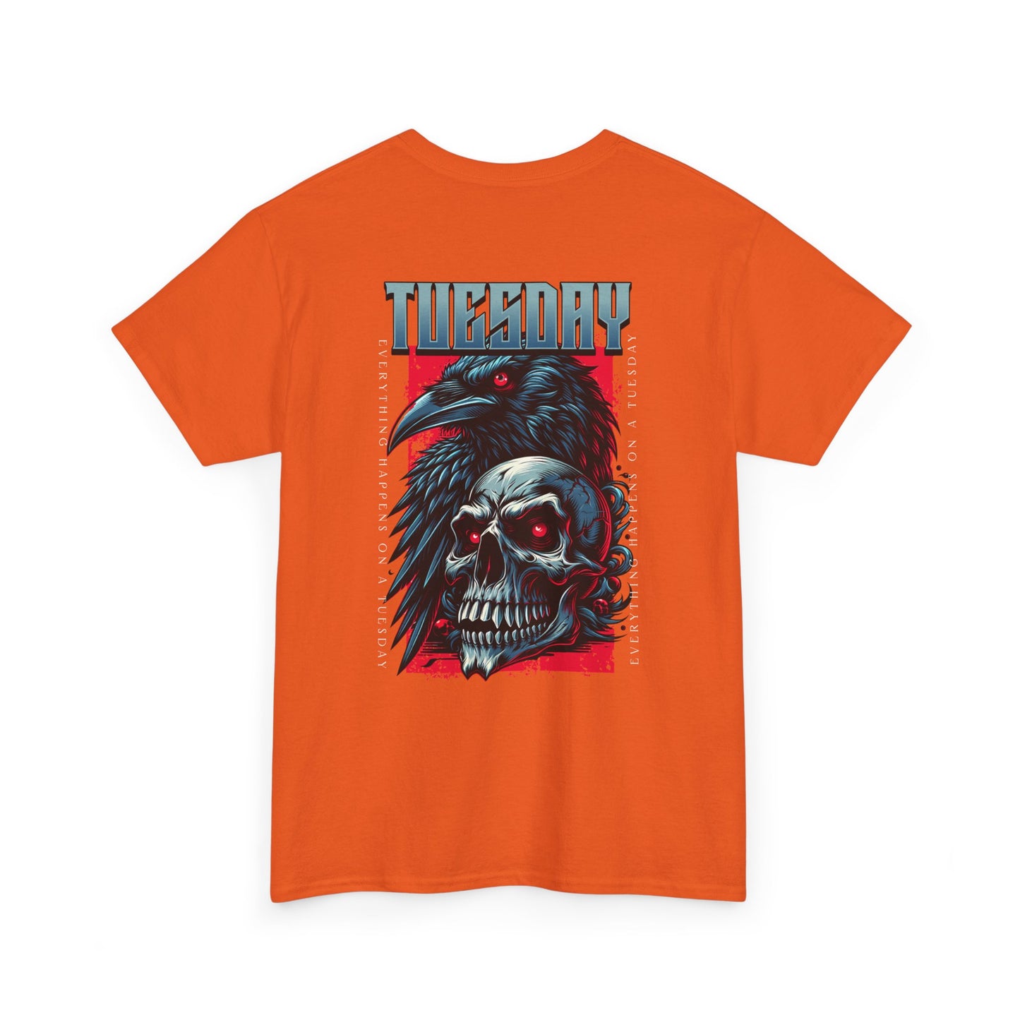 Gothic Skull and Raven Tee, Casual Gothic Fashion, Halloween Shirt, Dark Aesthetic Apparel, Unisex Graphic Cotton Tee, Trendy Everyday Wear
