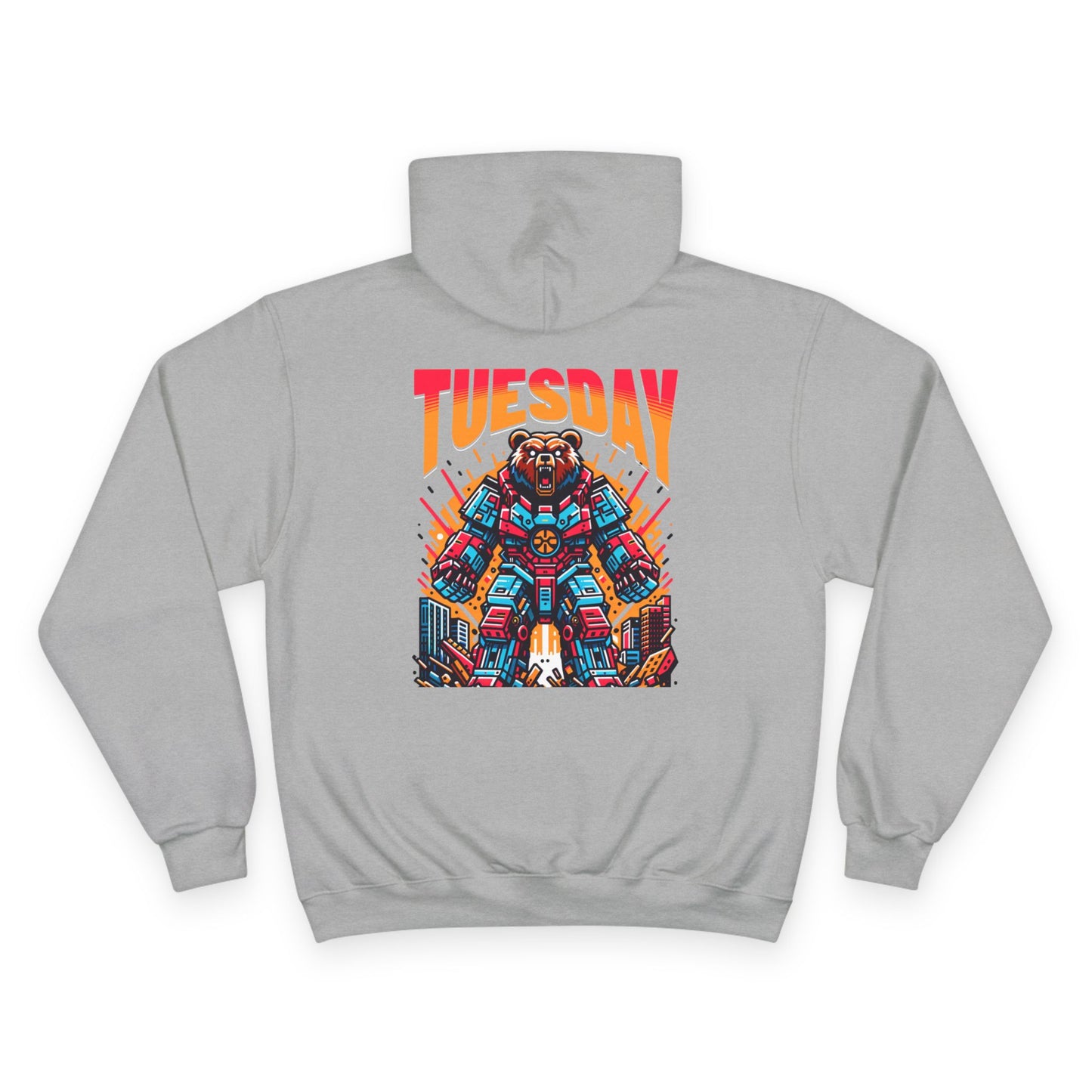 Stylish Tuesday Champion Hoodie, Graphic Hoodie, Casual Wear, Gift for Him, Unique Sweatshirt, Everyday Comfort