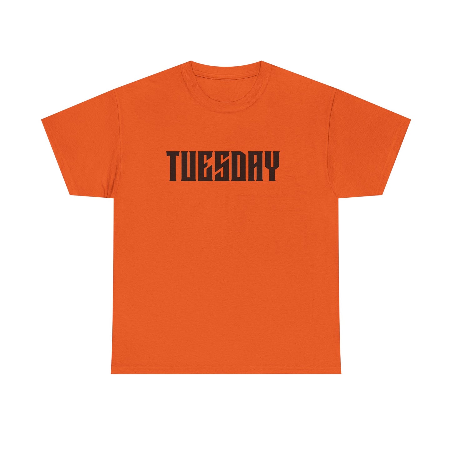 Graphic Tee with 'Tuesday' Print, Casual Wear, Streetwear, Gift for Students, Unisex Top, Everyday Fashion, Weekend Style