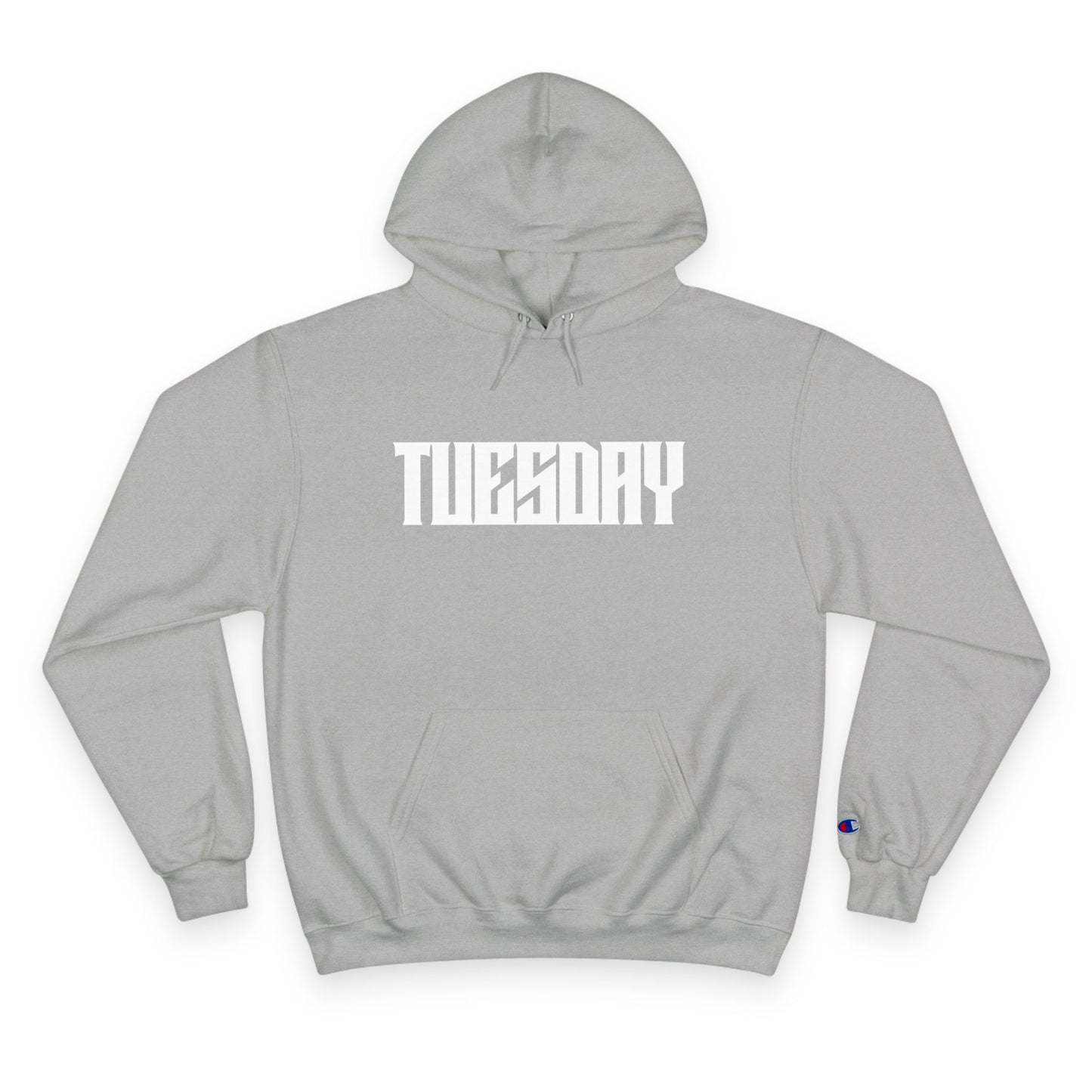 Tuesday Champion Hoodie - Stylish & Comfy Oversized Hoodie, Gift for Her, Unique Sweatshirt for Daily Wear, Cozy Fashion Statement