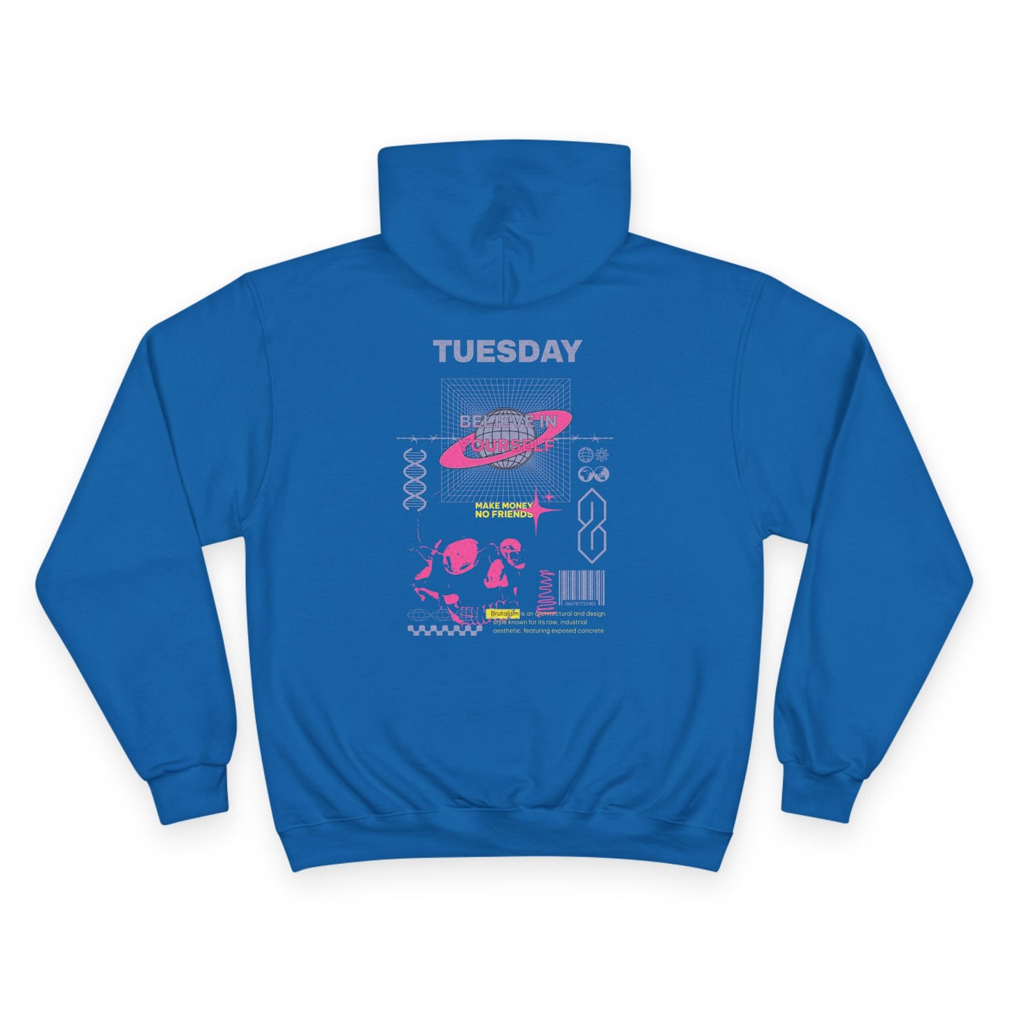 Graphic Tuesday Hoodie, Casual Sweatshirt, Unisex Fashion, Gift for Her, Everyday Wear, Trendy Streetwear