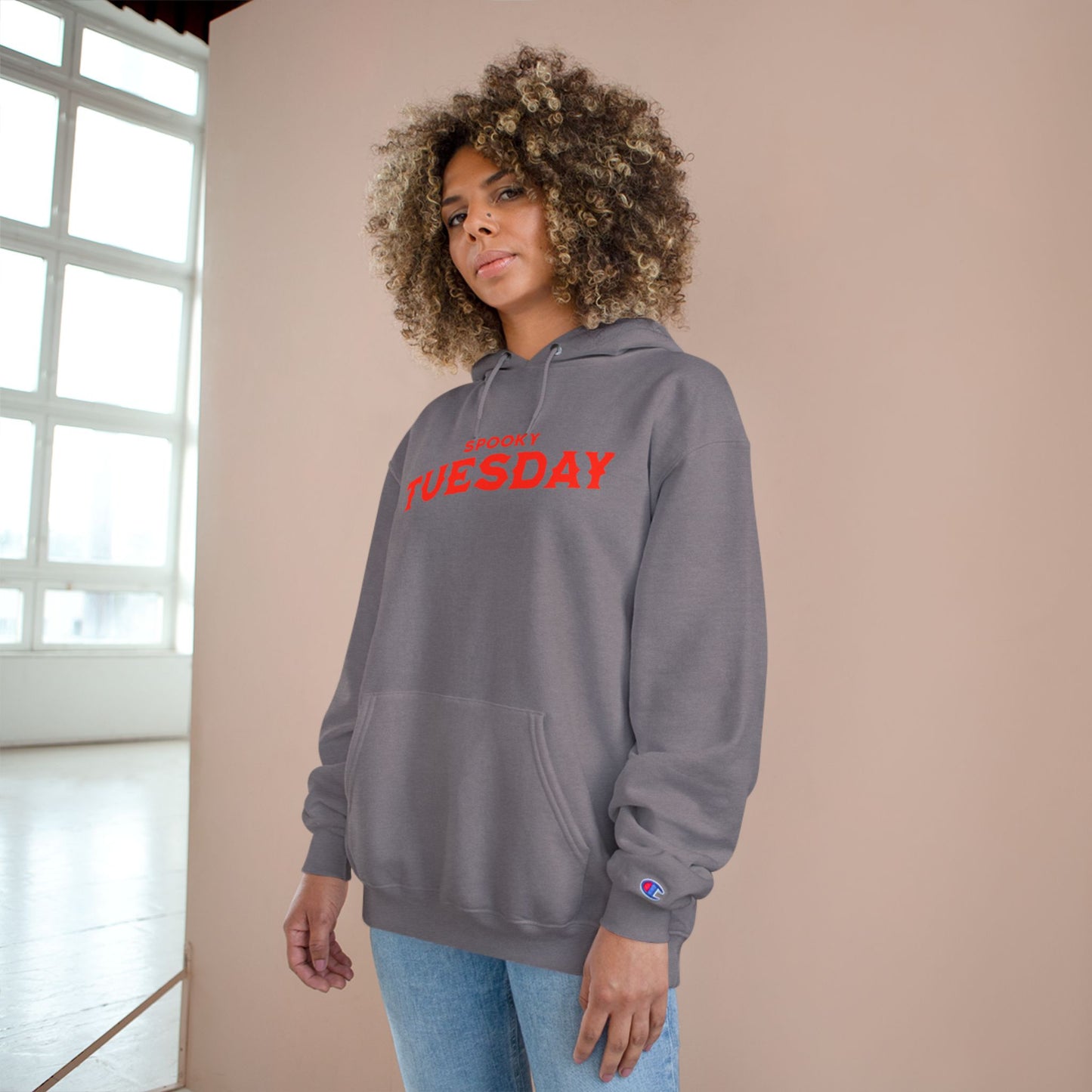Spooky Tuesday Hoodie, Halloween Sweatshirt, Cozy Fall Fashion, Unisex Pullover, Perfect for October Celebrations, Gift for Horror Fans