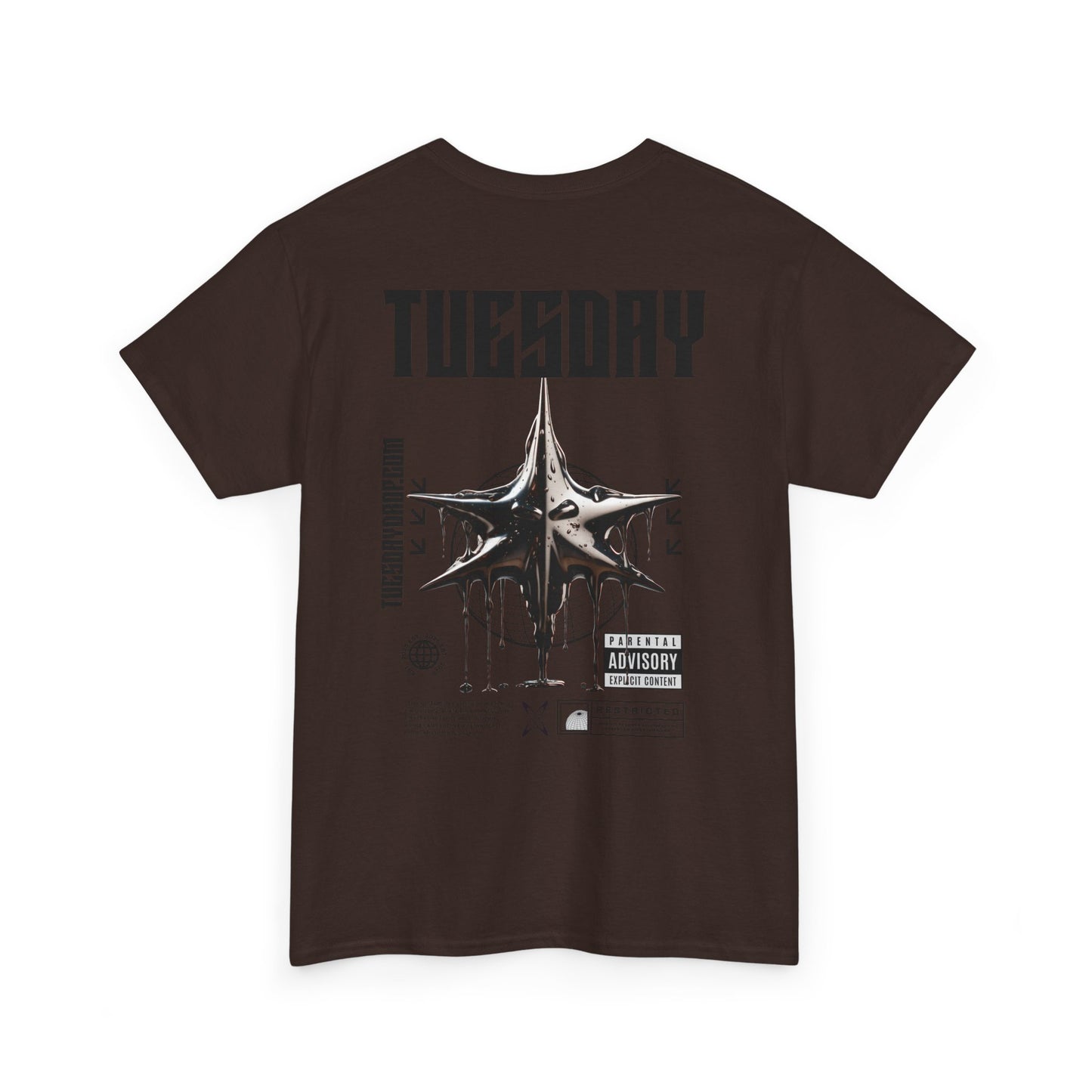 Graphic Tee with 'Tuesday' Print, Casual Wear, Streetwear, Gift for Students, Unisex Top, Everyday Fashion, Weekend Style