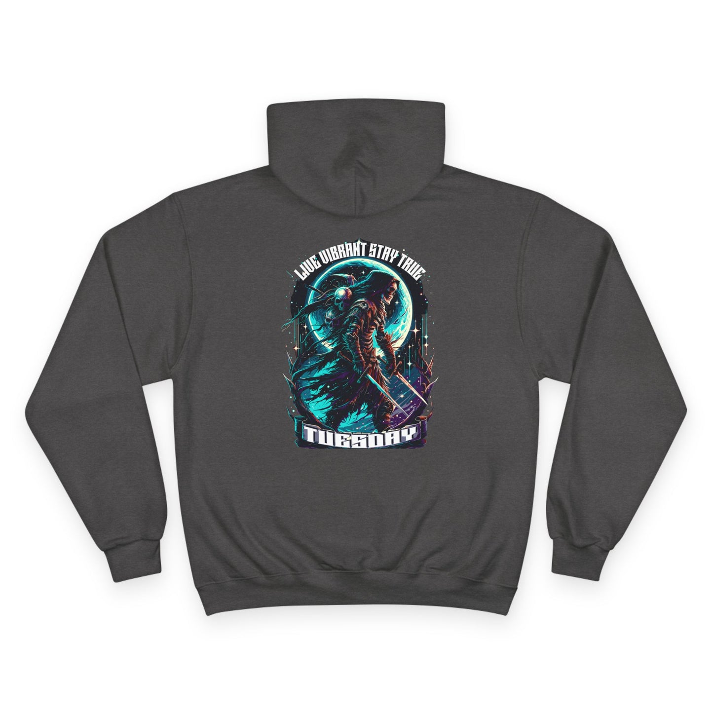 Champion Hoodie - Trendy Graphic Sweatshirt for Casual Wear, Perfect for Tuesdays, Gifts, Streetwear, Cozy Style