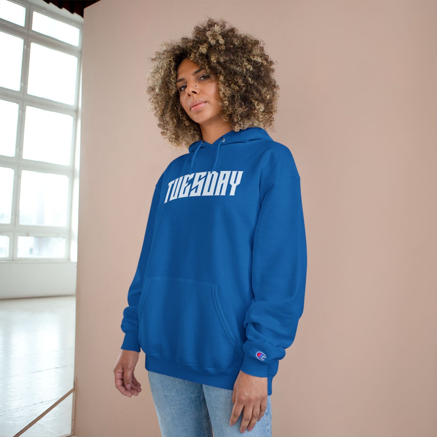 Tuesday Skull Champion Hoodie, Graphic Sweatshirt, Halloween Gift, Unique Casual Wear, Trendy Hoodie for Everyday Style