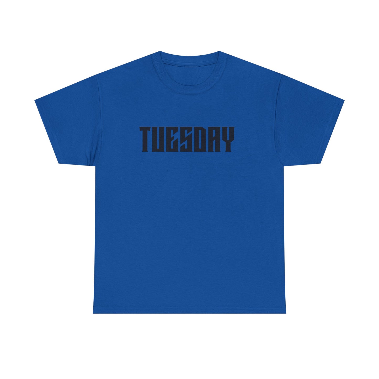 Graphic Tee with 'Tuesday' Print, Casual Wear, Streetwear, Gift for Students, Unisex Top, Everyday Fashion, Weekend Style