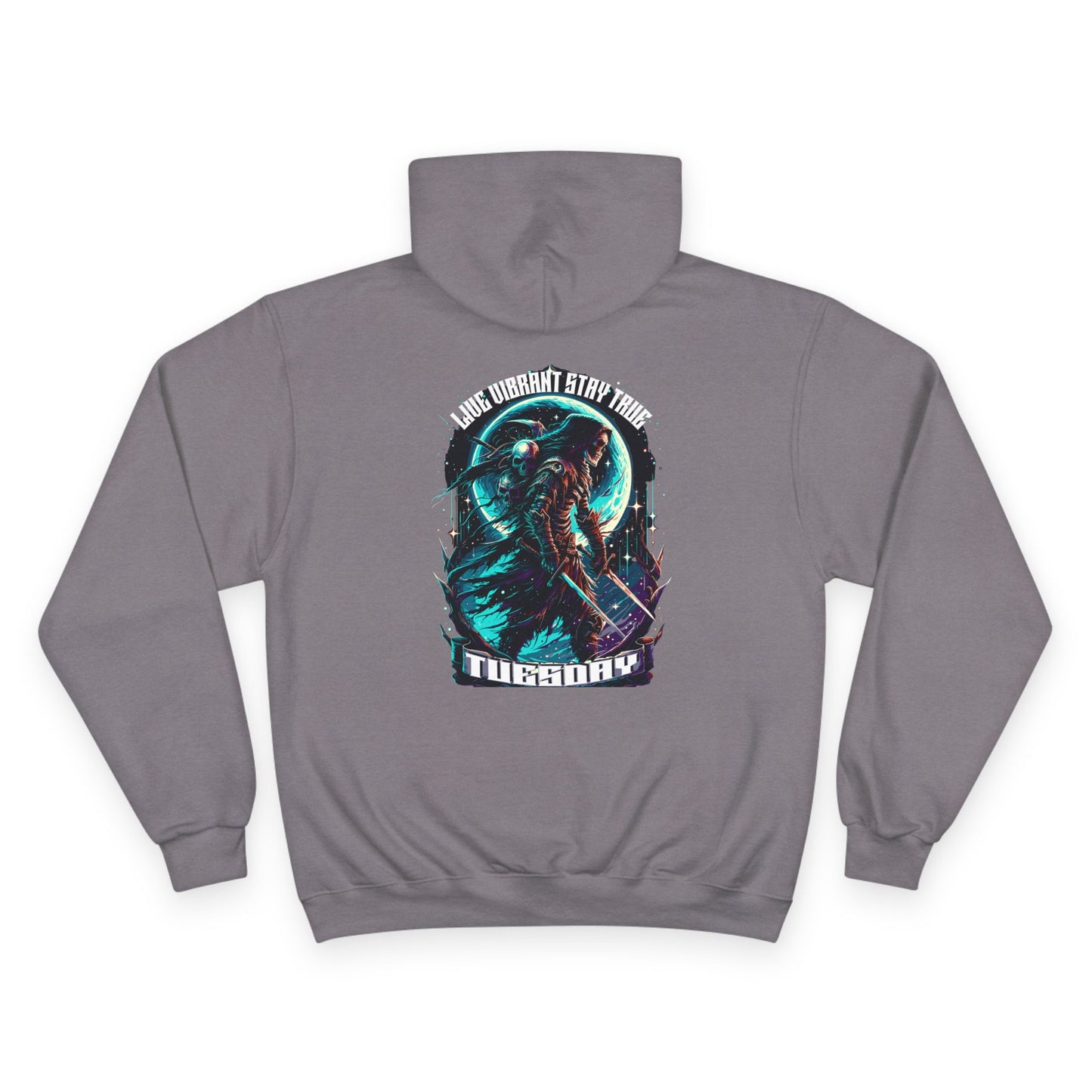 Champion Hoodie - Trendy Graphic Sweatshirt for Casual Wear, Perfect for Tuesdays, Gifts, Streetwear, Cozy Style