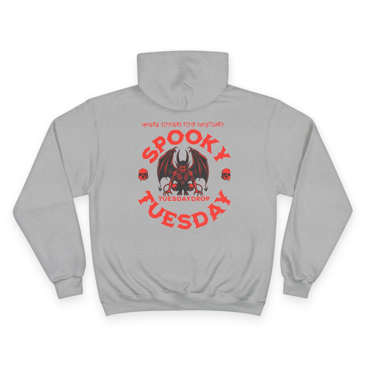 Spooky Tuesday Hoodie, Halloween Sweatshirt, Cozy Fall Fashion, Unisex Pullover, Perfect for October Celebrations, Gift for Horror Fans