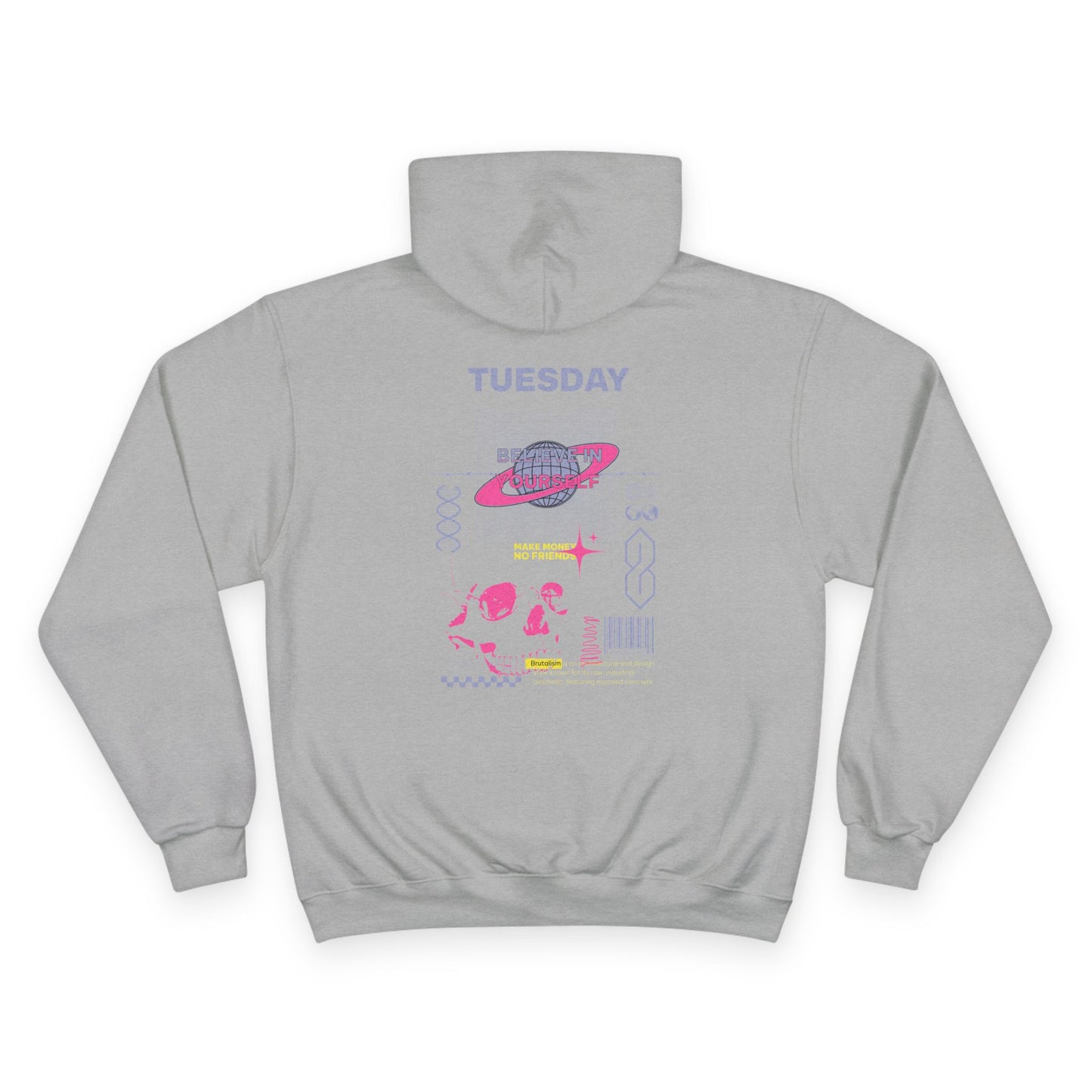 Graphic Tuesday Hoodie, Casual Sweatshirt, Unisex Fashion, Gift for Her, Everyday Wear, Trendy Streetwear