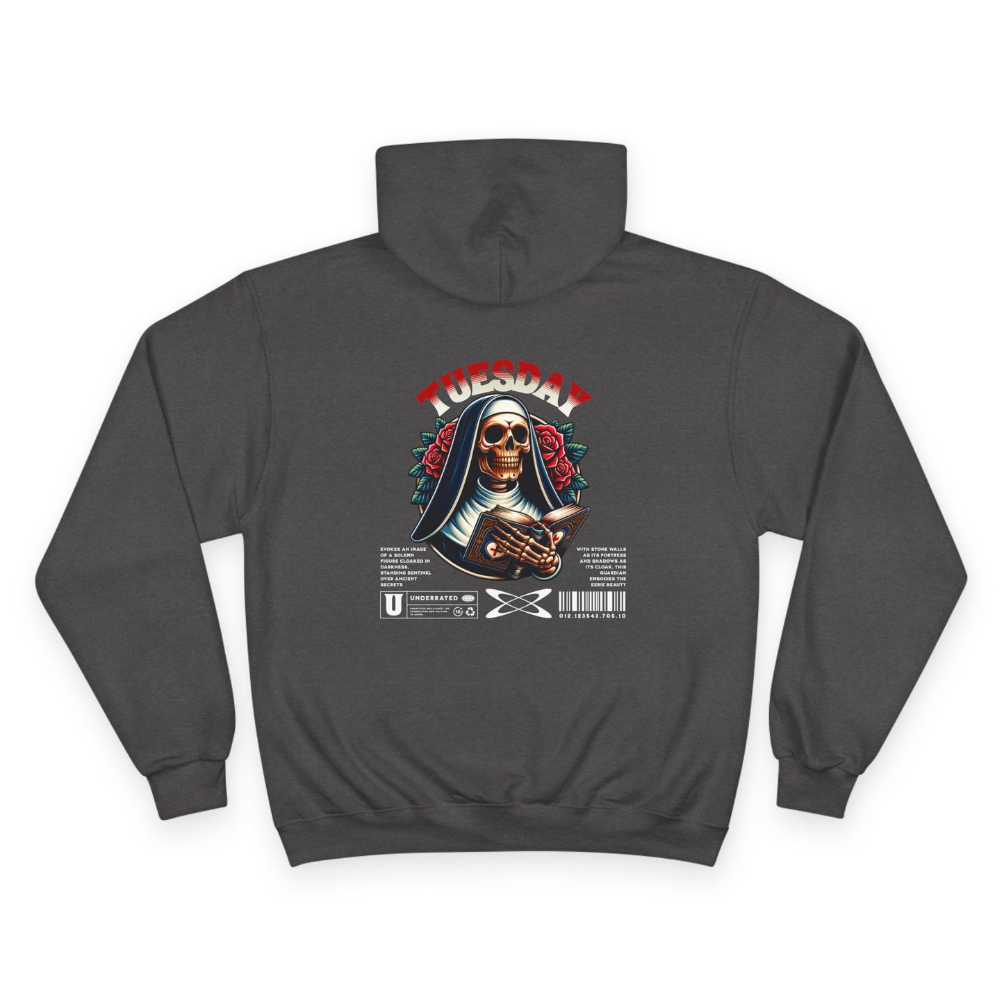 Tuesday Champion Hoodie - Trendy Graphic Sweatshirt, Gift for Her, Cozy Streetwear, Unique Casual Wear, Daily Wear Sweatshirt