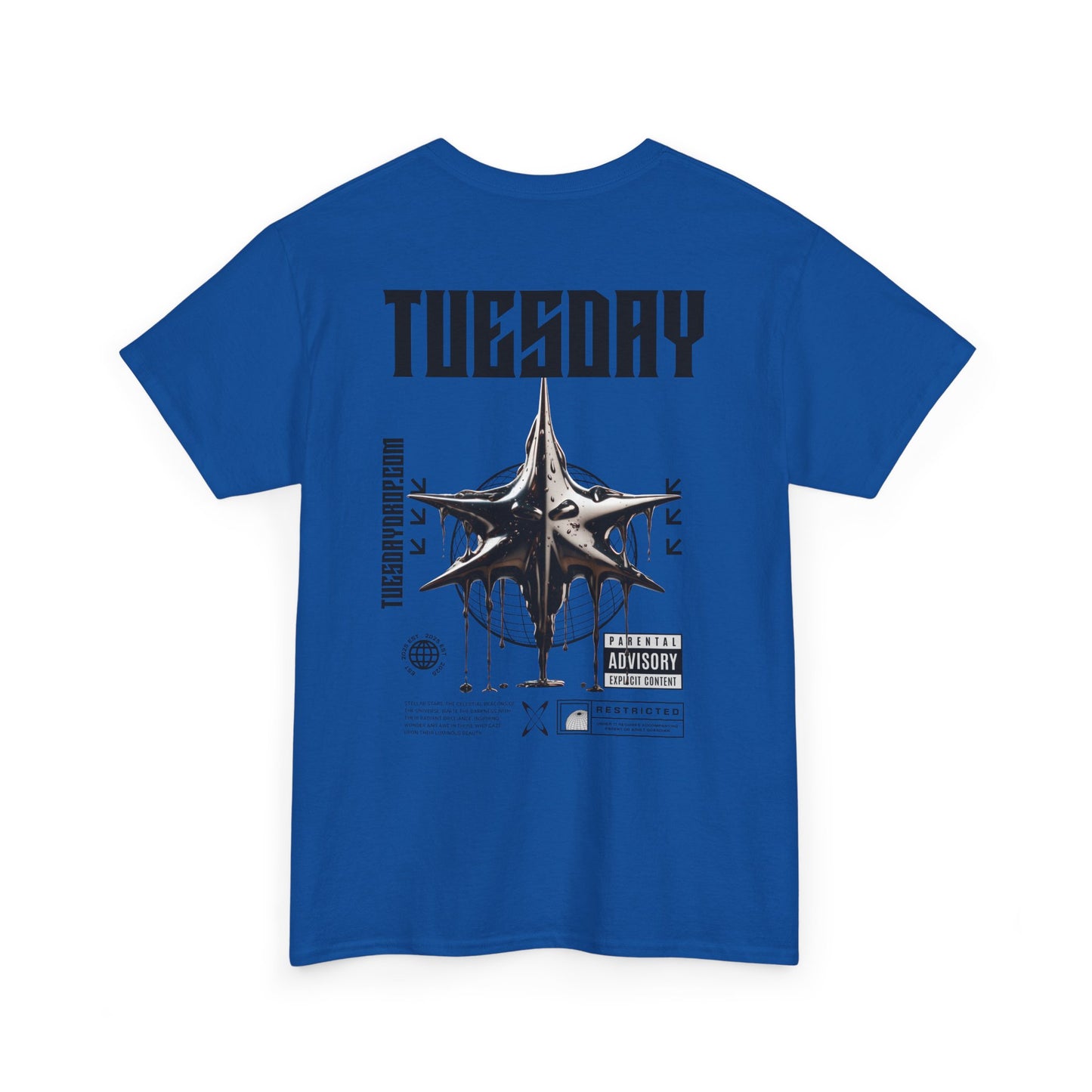 Graphic Tee with 'Tuesday' Print, Casual Wear, Streetwear, Gift for Students, Unisex Top, Everyday Fashion, Weekend Style