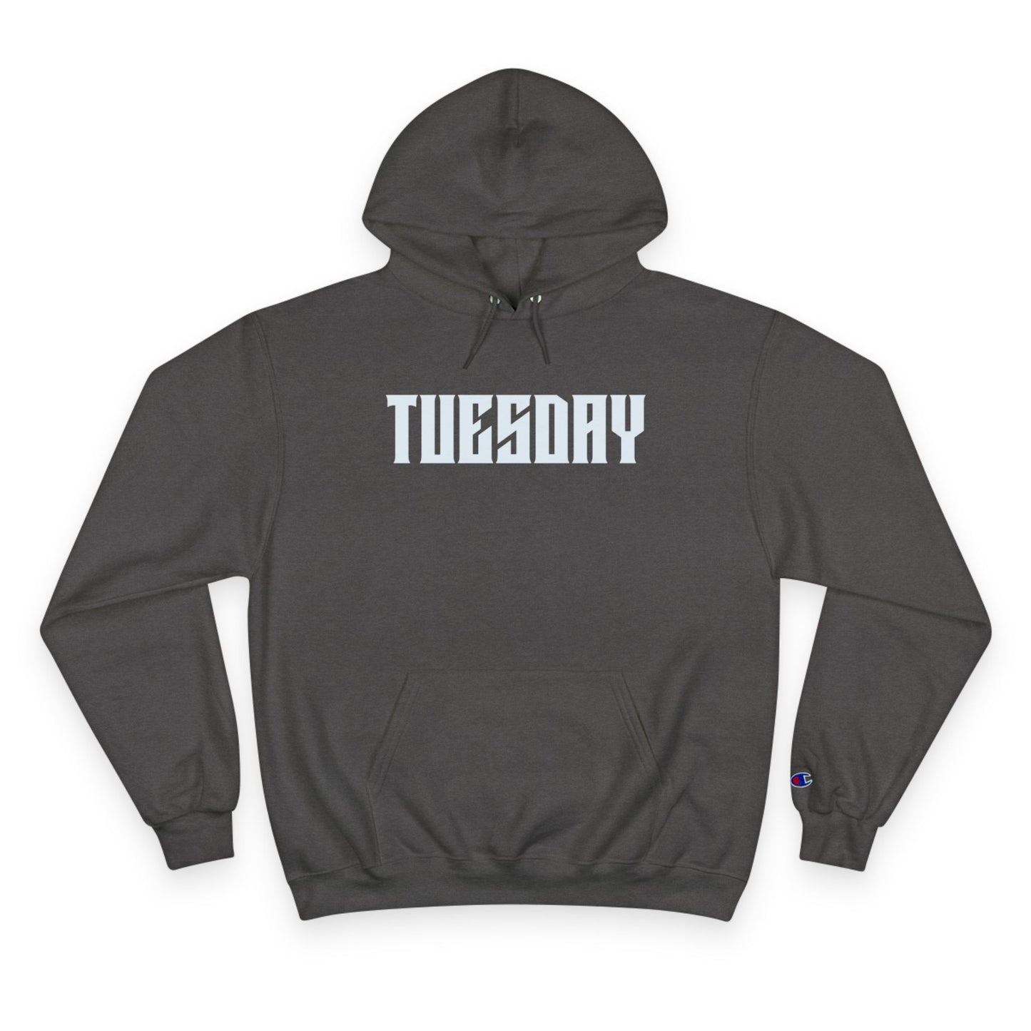 Tuesday Skull Champion Hoodie, Graphic Sweatshirt, Halloween Gift, Unique Casual Wear, Trendy Hoodie for Everyday Style