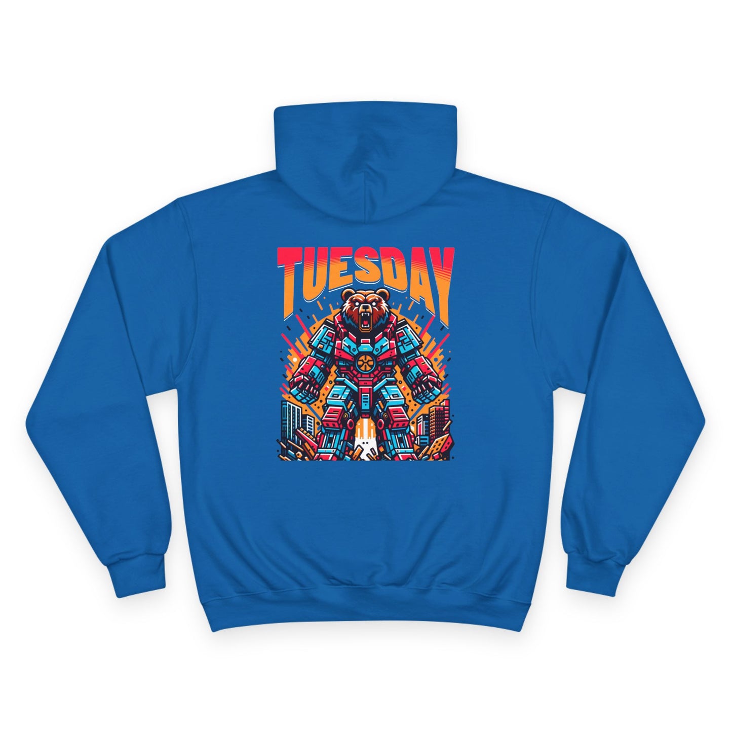 Stylish Tuesday Champion Hoodie, Graphic Hoodie, Casual Wear, Gift for Him, Unique Sweatshirt, Everyday Comfort