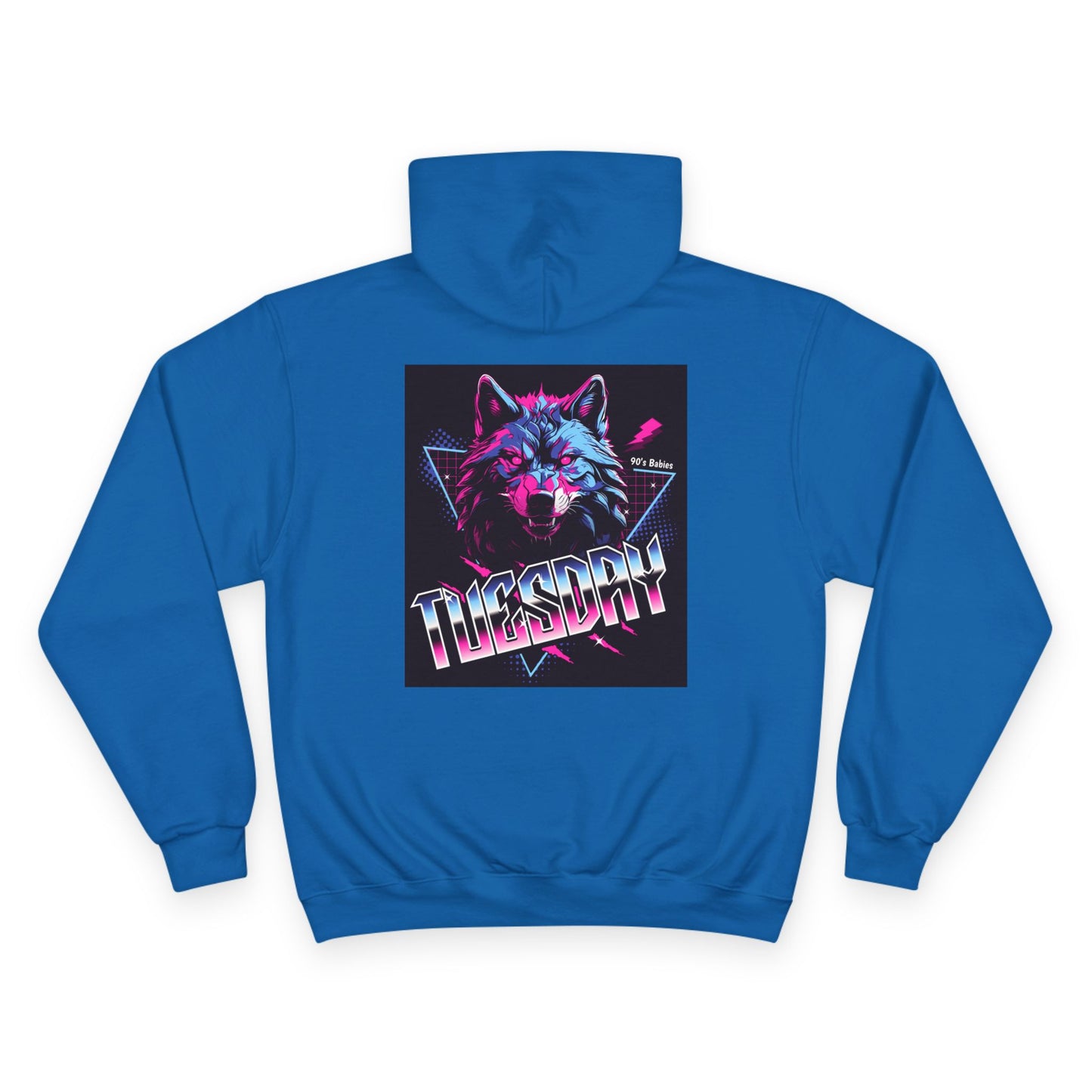 Retro-Inspired Champion Hoodie - 'Tuesday' Graphic Sweatshirt, Perfect Gift for Wolf Lovers, Cozy Lounge Wear, Stylish Everyday [...]