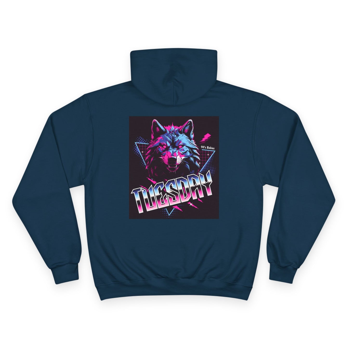 Retro-Inspired Champion Hoodie - 'Tuesday' Graphic Sweatshirt, Perfect Gift for Wolf Lovers, Cozy Lounge Wear, Stylish Everyday [...]