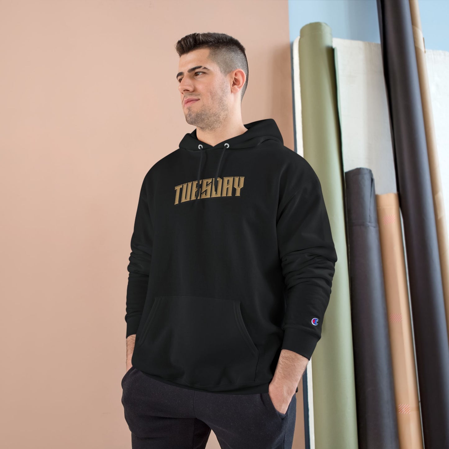 Tuesday Champion Hoodie, Cozy Sweatshirt for Everyday Wear, Gift for Students, Unique Graphic Hoodie, Relaxed Style for All Seasons, [...]