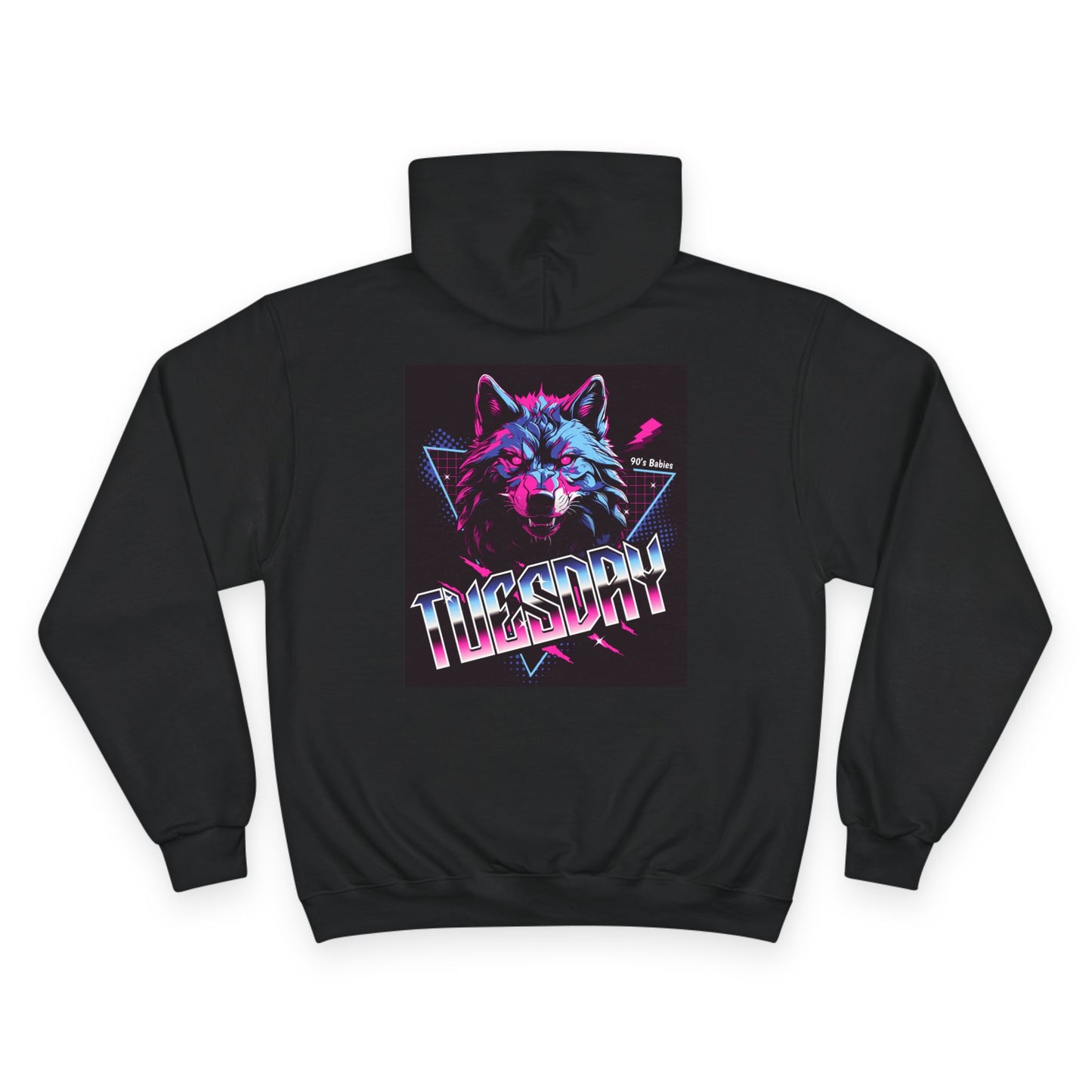 Retro-Inspired Champion Hoodie - 'Tuesday' Graphic Sweatshirt, Perfect Gift for Wolf Lovers, Cozy Lounge Wear, Stylish Everyday [...]