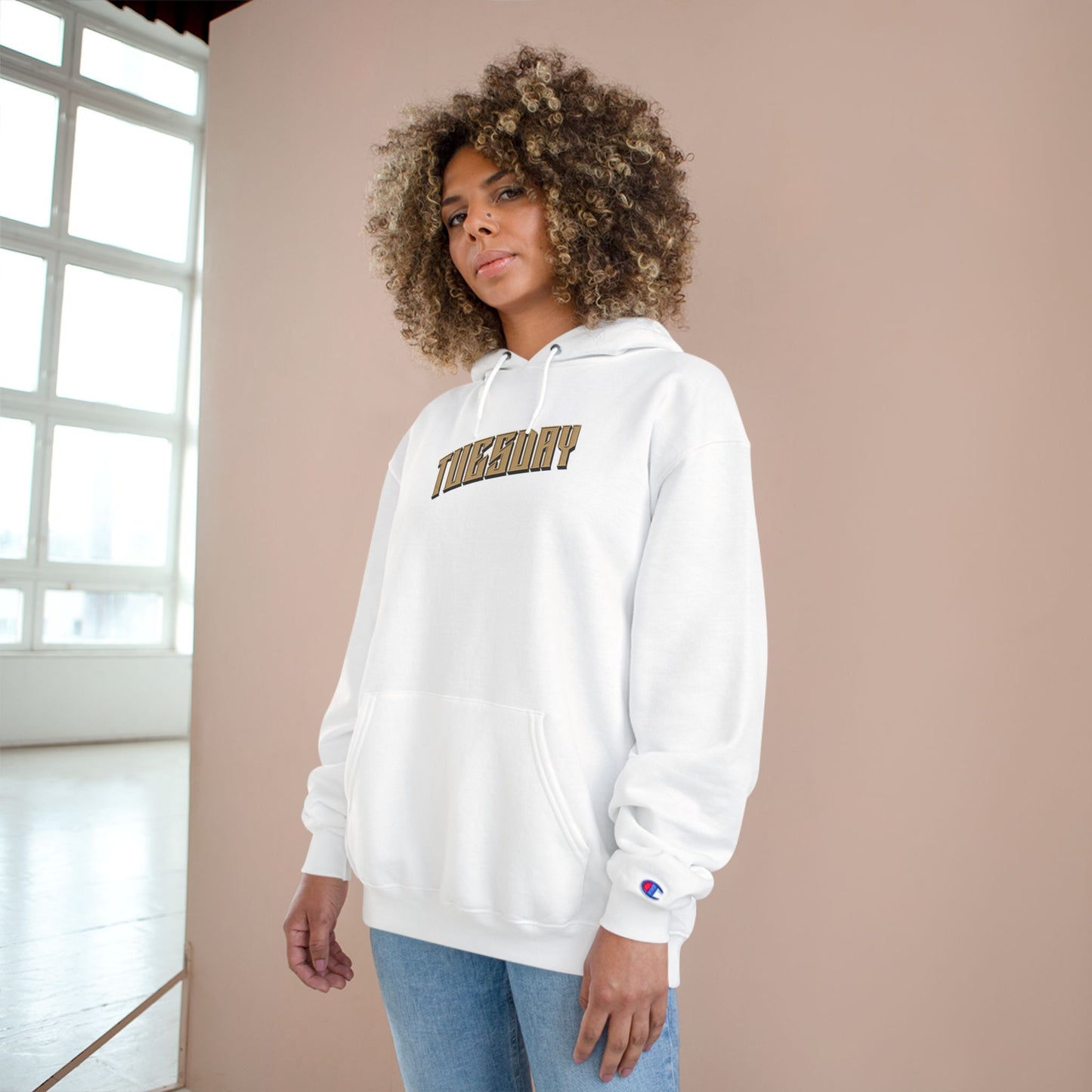 Tuesday Champion Hoodie, Cozy Sweatshirt for Everyday Wear, Gift for Students, Unique Graphic Hoodie, Relaxed Style for All Seasons, [...]