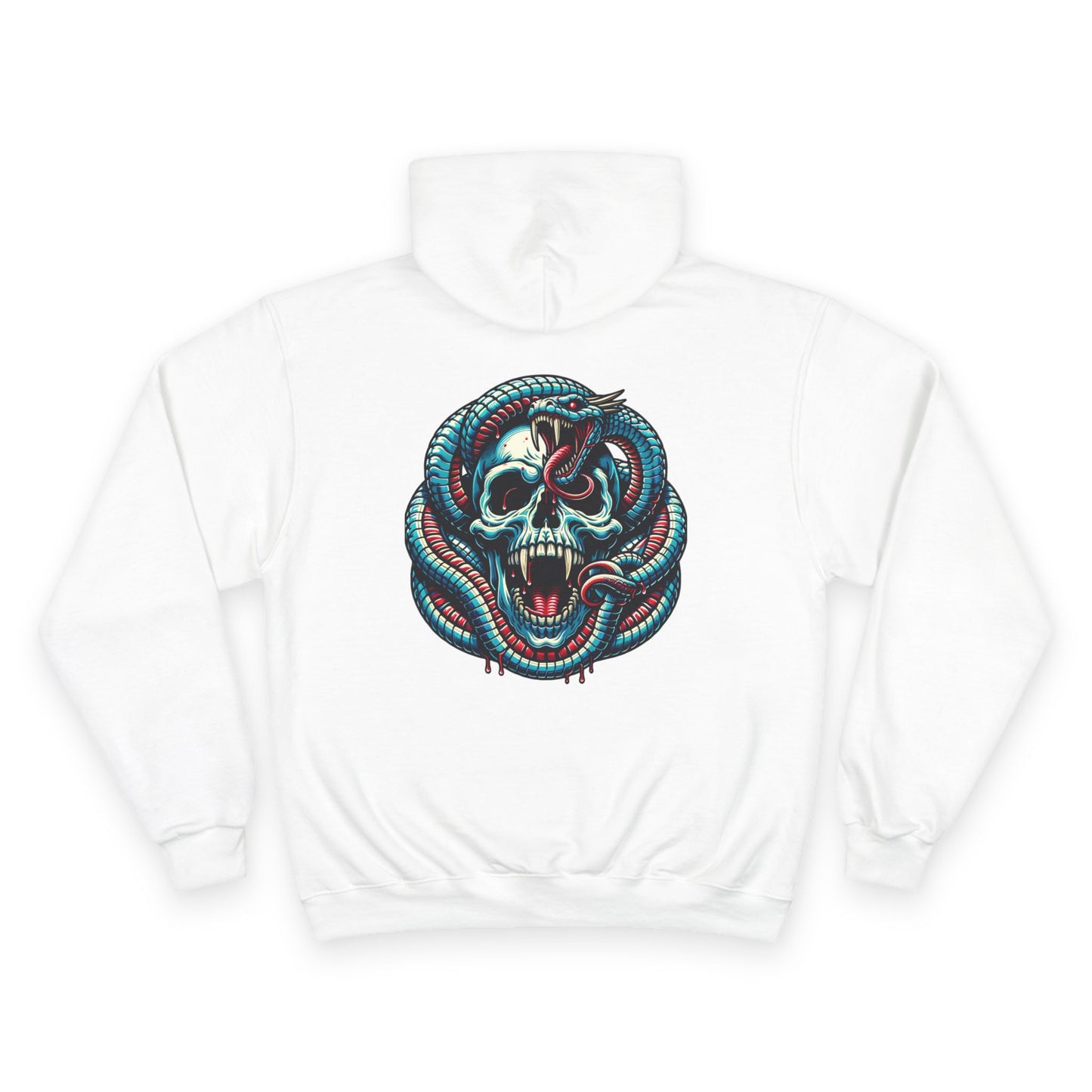 Champion Hoodie with Skull and Snake Design, Trendy Sweatshirt for Casual Wear, Unique Gift for Halloween, Cozy Streetwear, Perfect [...]