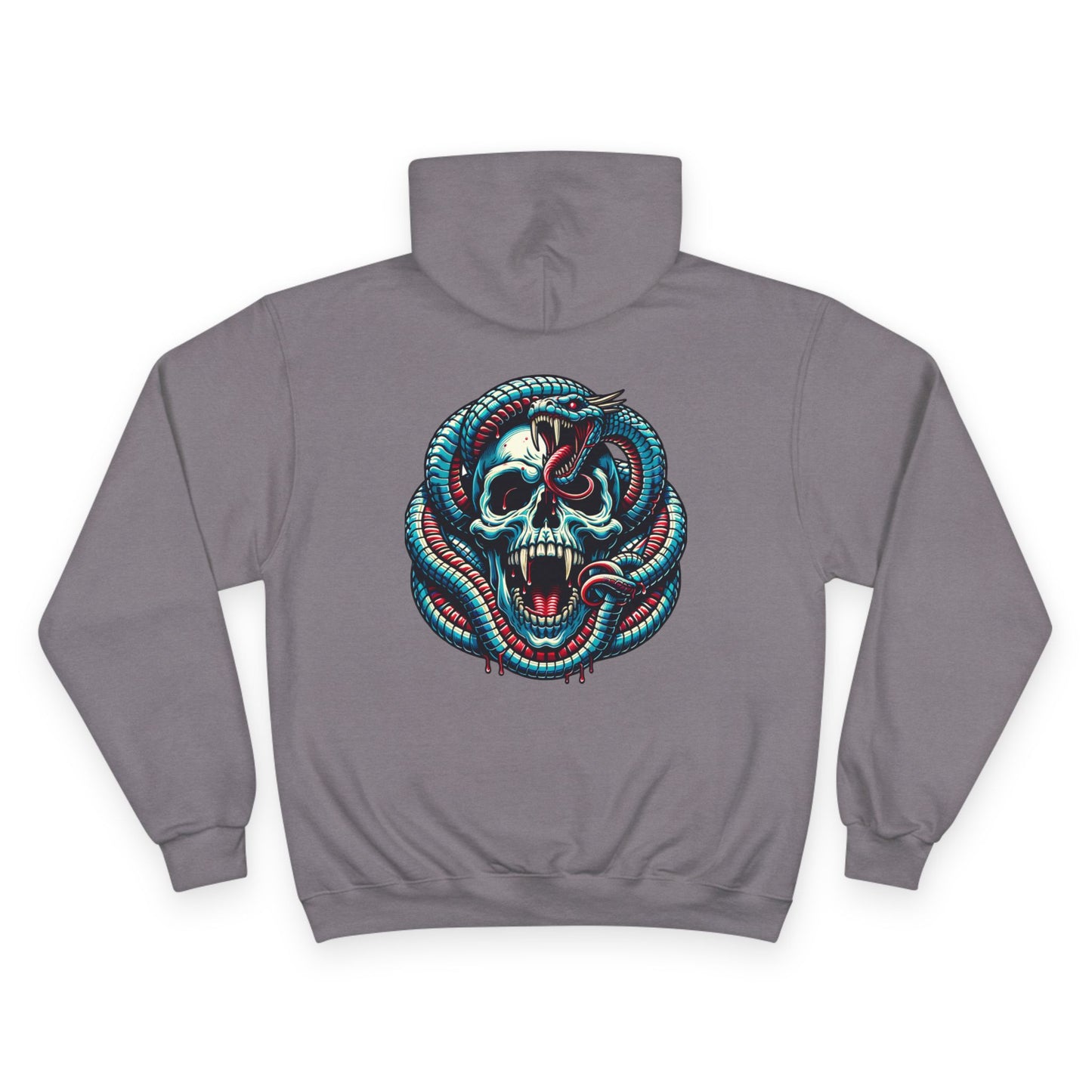 Champion Hoodie with Skull and Snake Design, Trendy Sweatshirt for Casual Wear, Unique Gift for Halloween, Cozy Streetwear, Perfect [...]