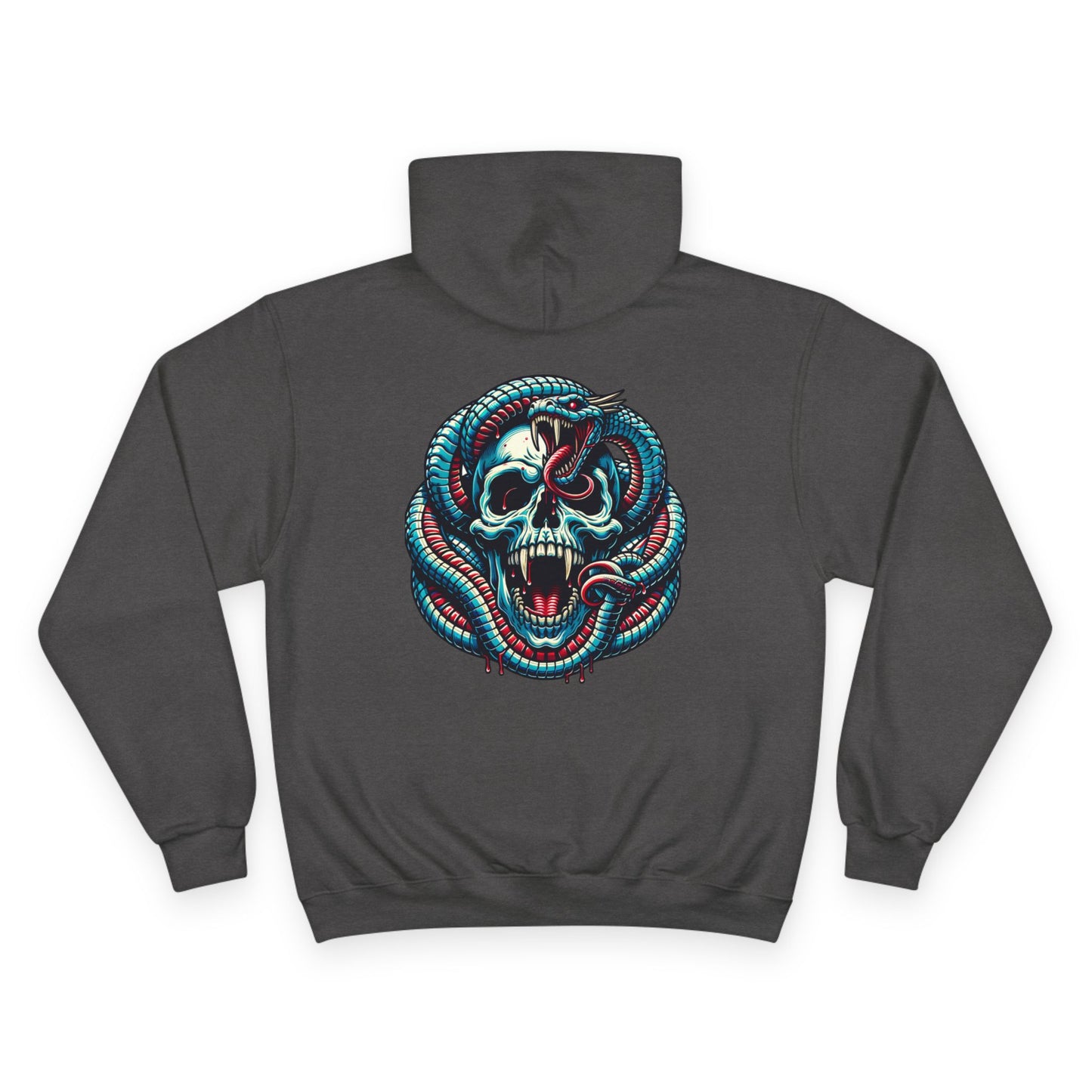 Champion Hoodie with Skull and Snake Design, Trendy Sweatshirt for Casual Wear, Unique Gift for Halloween, Cozy Streetwear, Perfect [...]