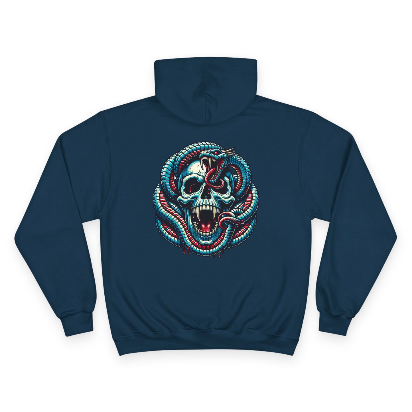 Champion Hoodie with Skull and Snake Design, Trendy Sweatshirt for Casual Wear, Unique Gift for Halloween, Cozy Streetwear, Perfect [...]