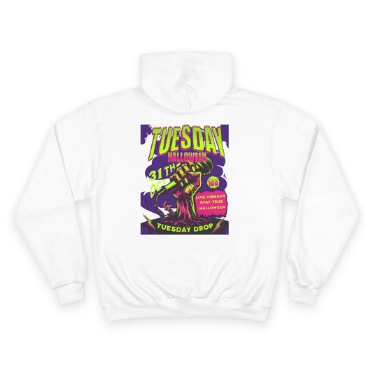 Spooky Tuesday Hoodie, Halloween Sweatshirt, Graphic Hoodie, Autumn Fashion, Cozy Casual Wear, Unique Gift for Spooky Season