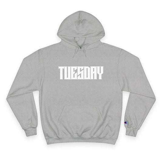 Graphic Tuesday Hoodie, Casual Sweatshirt, Unisex Fashion, Gift for Her, Everyday Wear, Trendy Streetwear