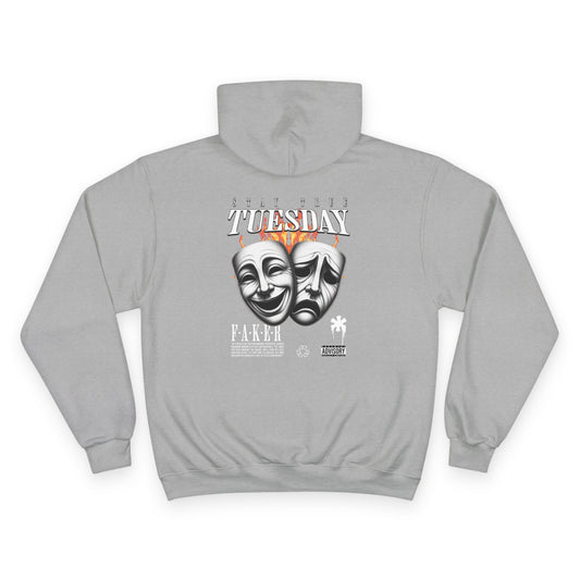 Champion Hoodie with Tuesday Design - Casual Streetwear, Perfect Gift for Birthdays and Everyday Comfort, Unisex Pullover, Trendy [...]