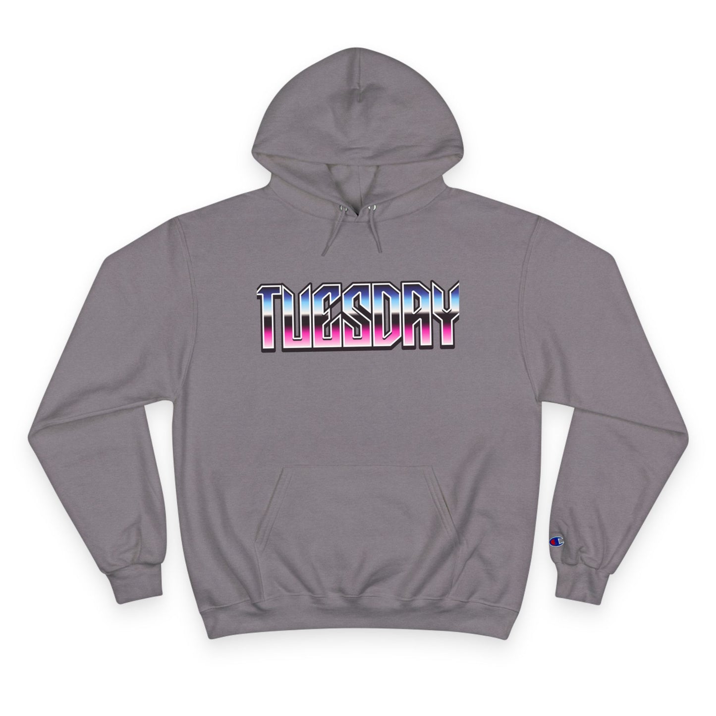 Retro-Inspired Champion Hoodie - 'Tuesday' Graphic Sweatshirt, Perfect Gift for Wolf Lovers, Cozy Lounge Wear, Stylish Everyday [...]